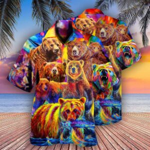 Bear Color Life Hawaiian Shirt