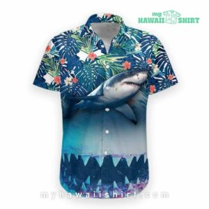3D Shark Hawaii Shirt