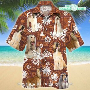 Afghan Hound Dog Hawaiian Shirt
