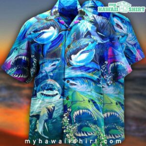 Be A Shark Blue Ocean Hawaiian Shirt