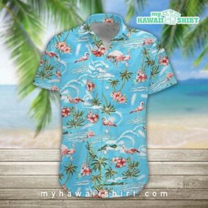 Beach Shirt Get Here Flamingo Hawaiian Shirt