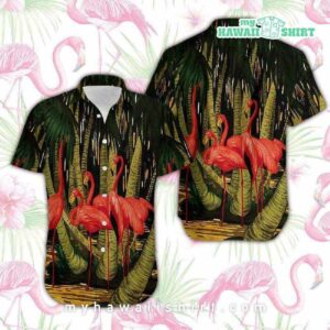 Beautiful Flamingo Coconut Hawaiian Shirt