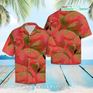 Colorful Flamingo Hawaiian Shirt