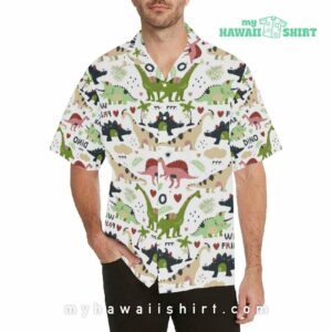 Cute Dinosaurs Hawaiian Shirt Men
