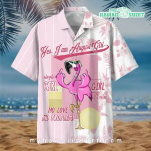 Flamingo August Girl Hawaiian Shirt